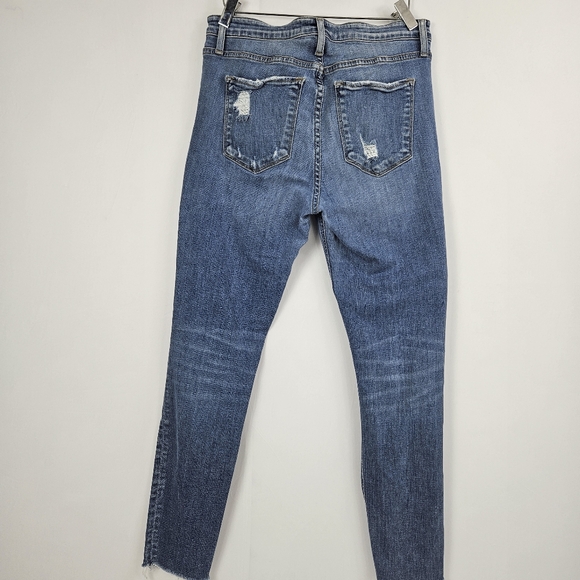 Flying monkey Factory distressed raw hem skinny jeans size 30 - Picture 11 of 12